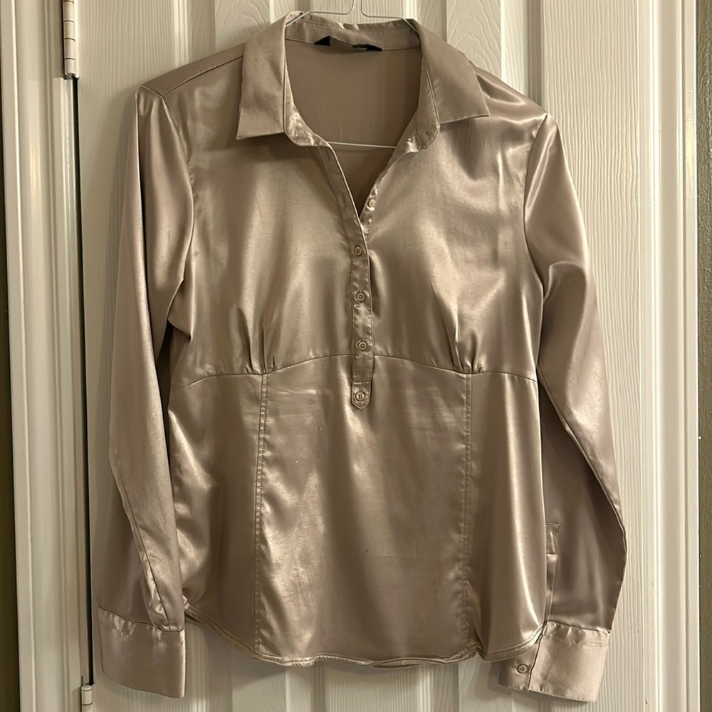 🎉HOST PICK!🎉 Zara silky button down blouse